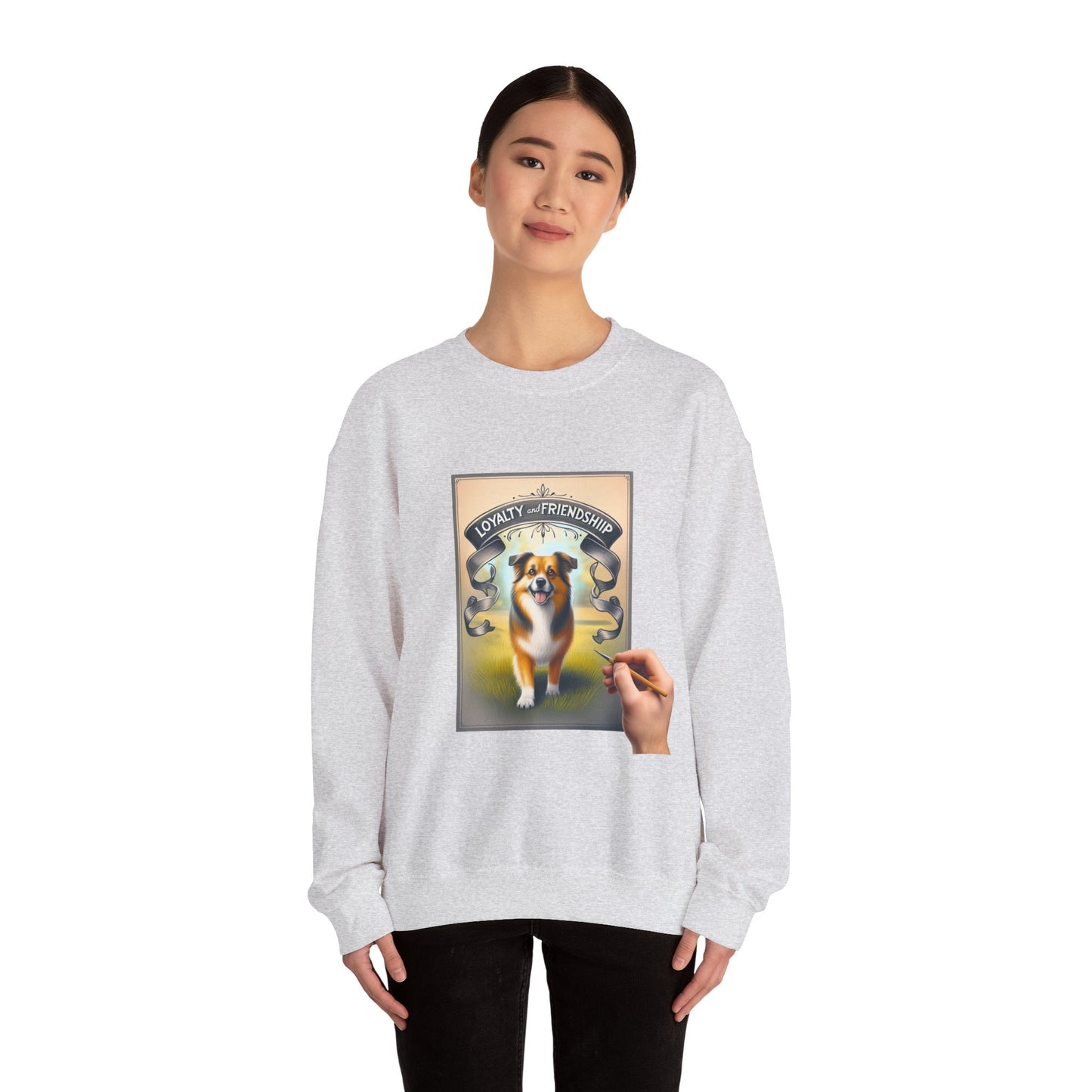 Dog Lover's Crewneck Sweatshirt - Loyalty & Friendship, Cozy Sweatshirt