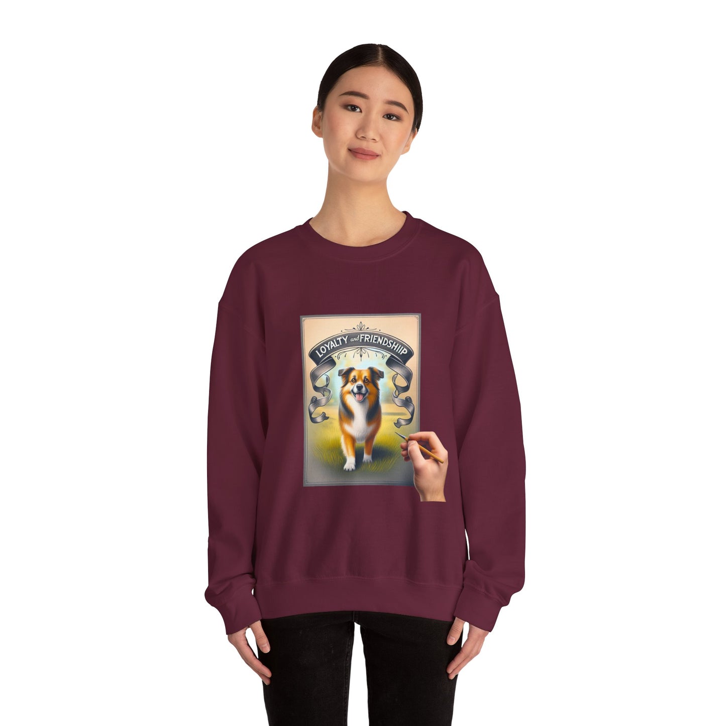 Dog Lover's Crewneck Sweatshirt - Loyalty & Friendship, Cozy Sweatshirt