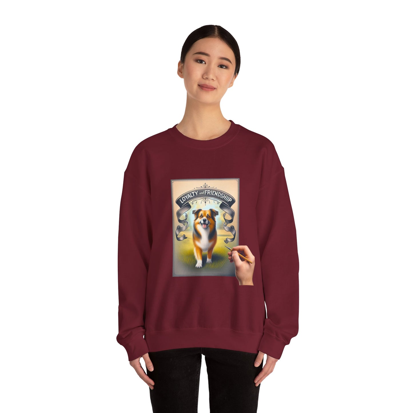 Dog Lover's Crewneck Sweatshirt - Loyalty & Friendship, Cozy Sweatshirt