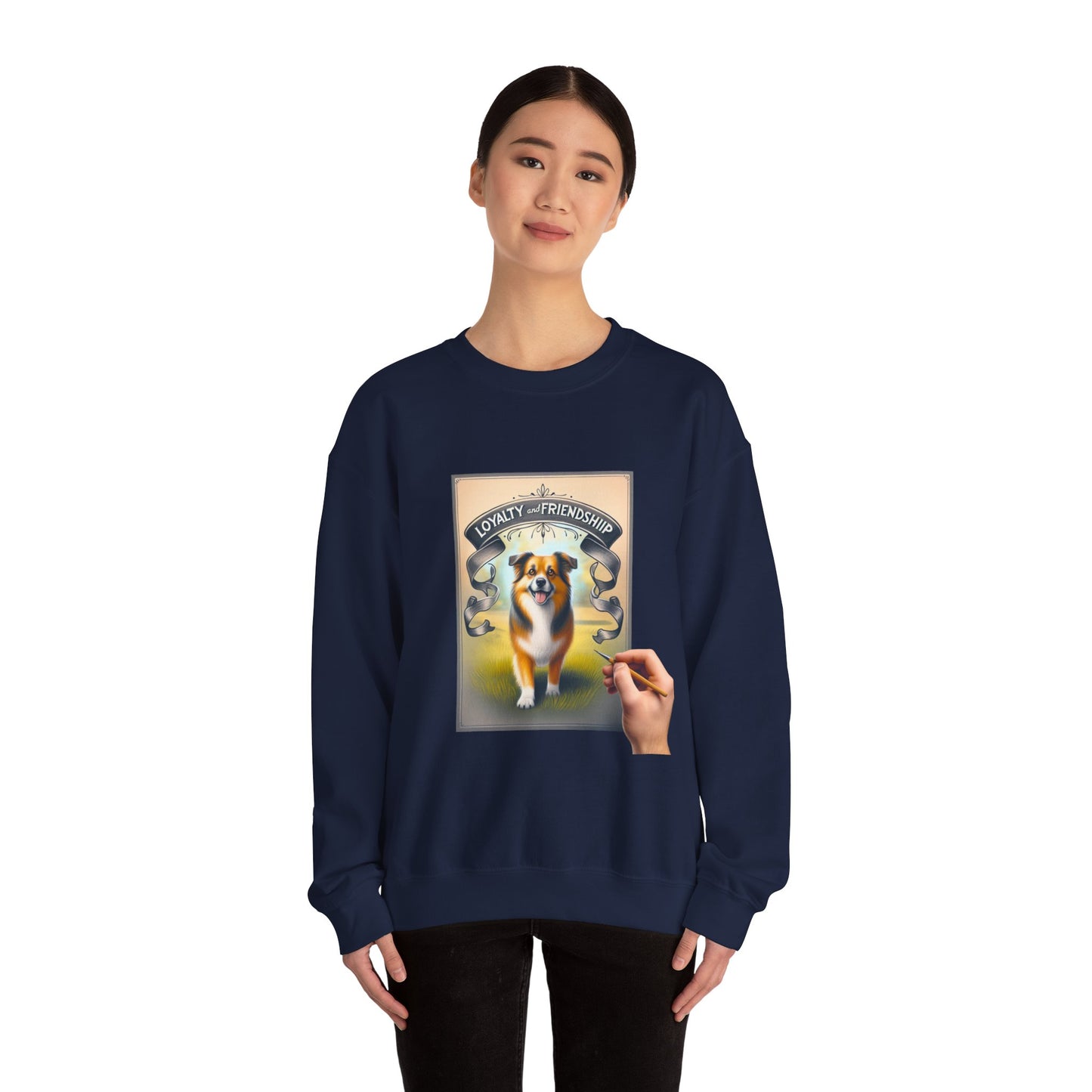 Dog Lover's Crewneck Sweatshirt - Loyalty & Friendship, Cozy Sweatshirt
