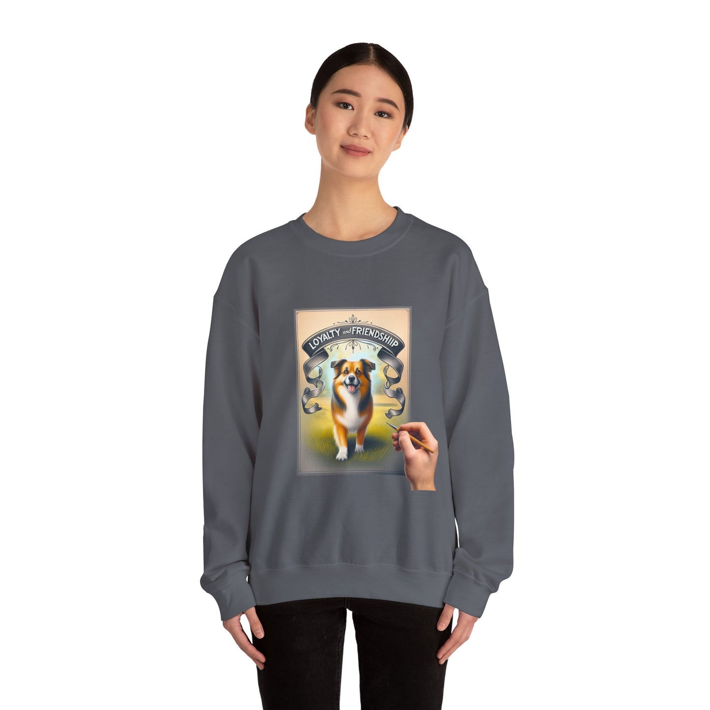 Dog Lover's Crewneck Sweatshirt - Loyalty & Friendship, Cozy Sweatshirt