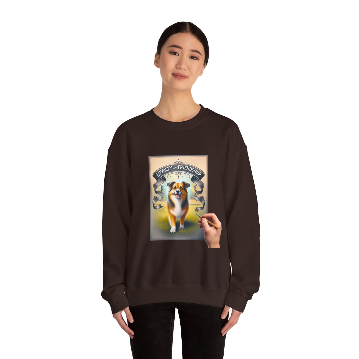 Dog Lover's Crewneck Sweatshirt - Loyalty & Friendship, Cozy Sweatshirt