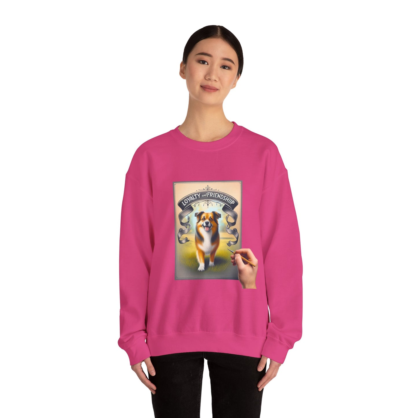 Dog Lover's Crewneck Sweatshirt - Loyalty & Friendship, Cozy Sweatshirt