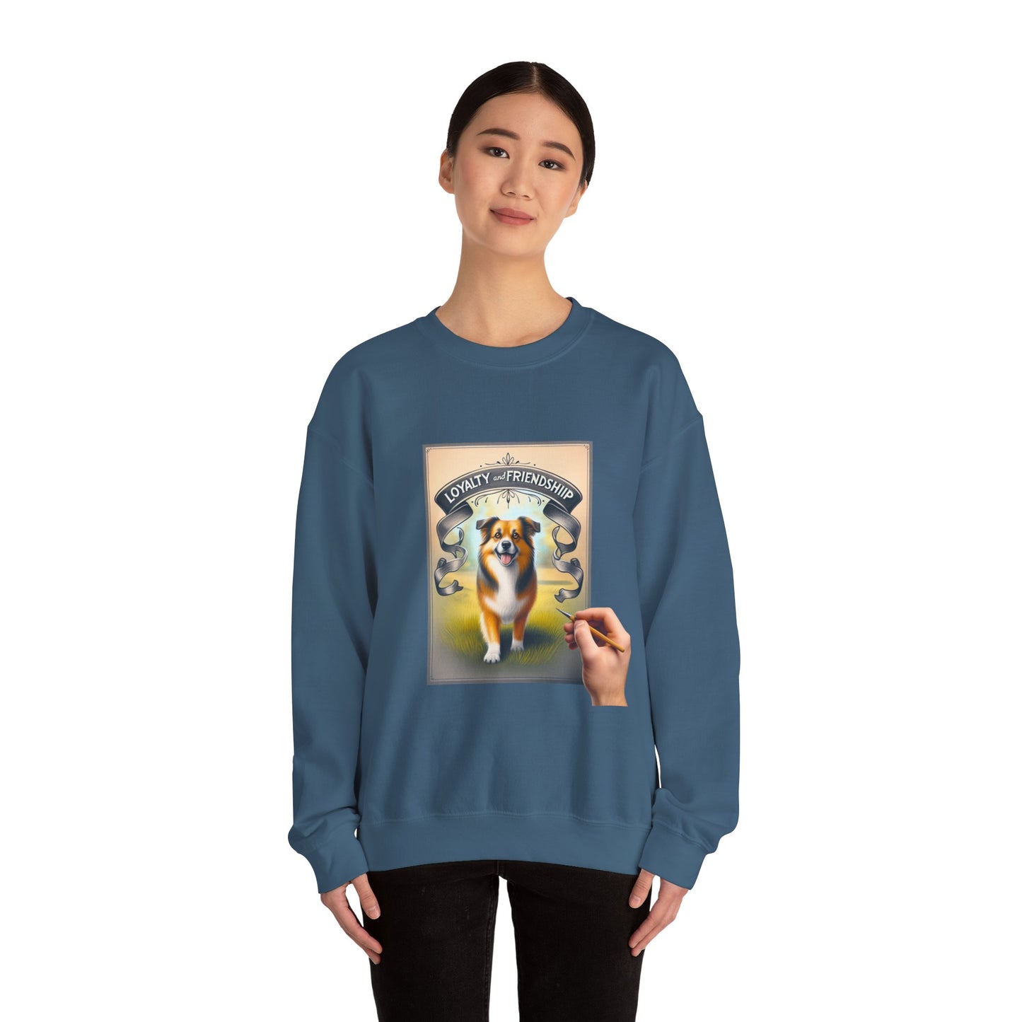 Dog Lover's Crewneck Sweatshirt - Loyalty & Friendship, Cozy Sweatshirt