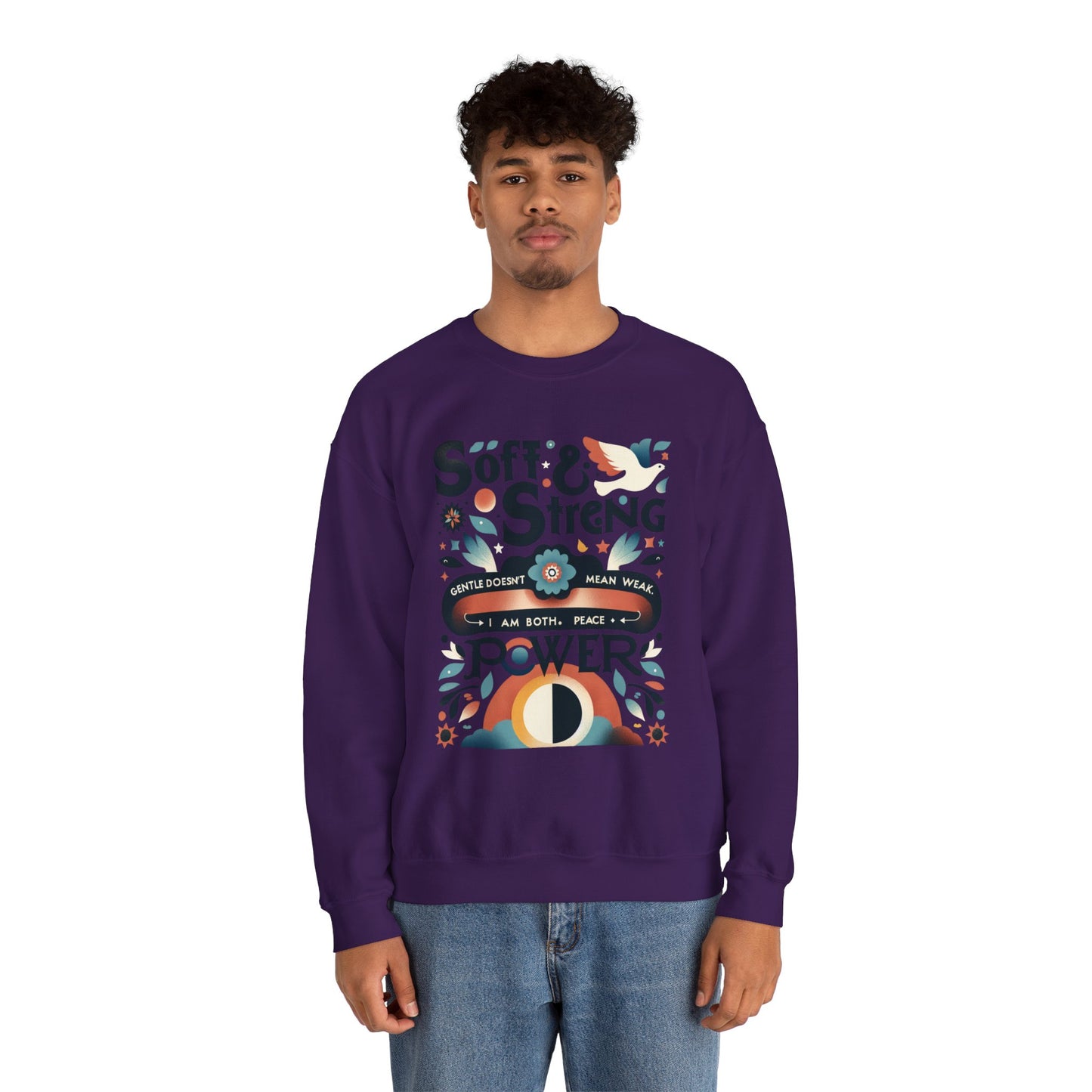Empowering Crewneck Sweatshirt, Soft & Strong, Unisex