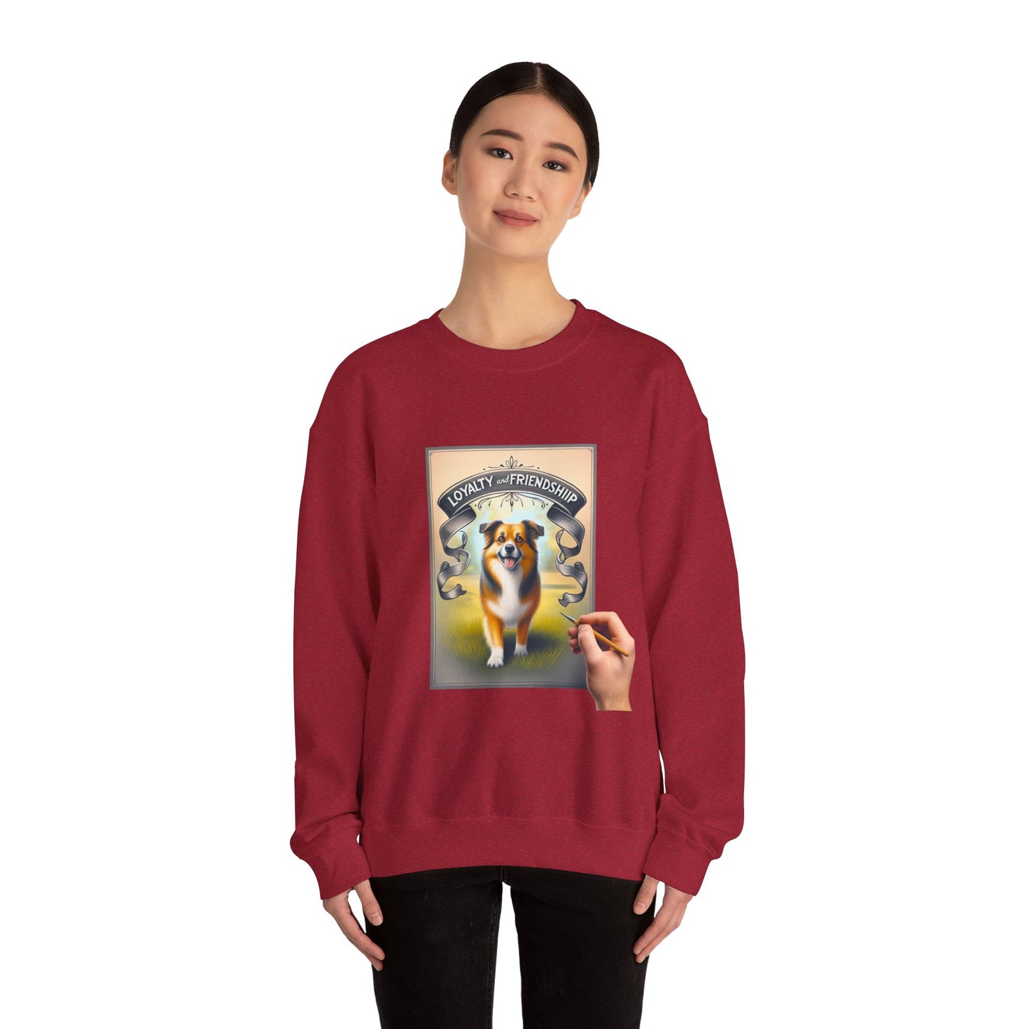 Dog Lover's Crewneck Sweatshirt - Loyalty & Friendship, Cozy Sweatshirt