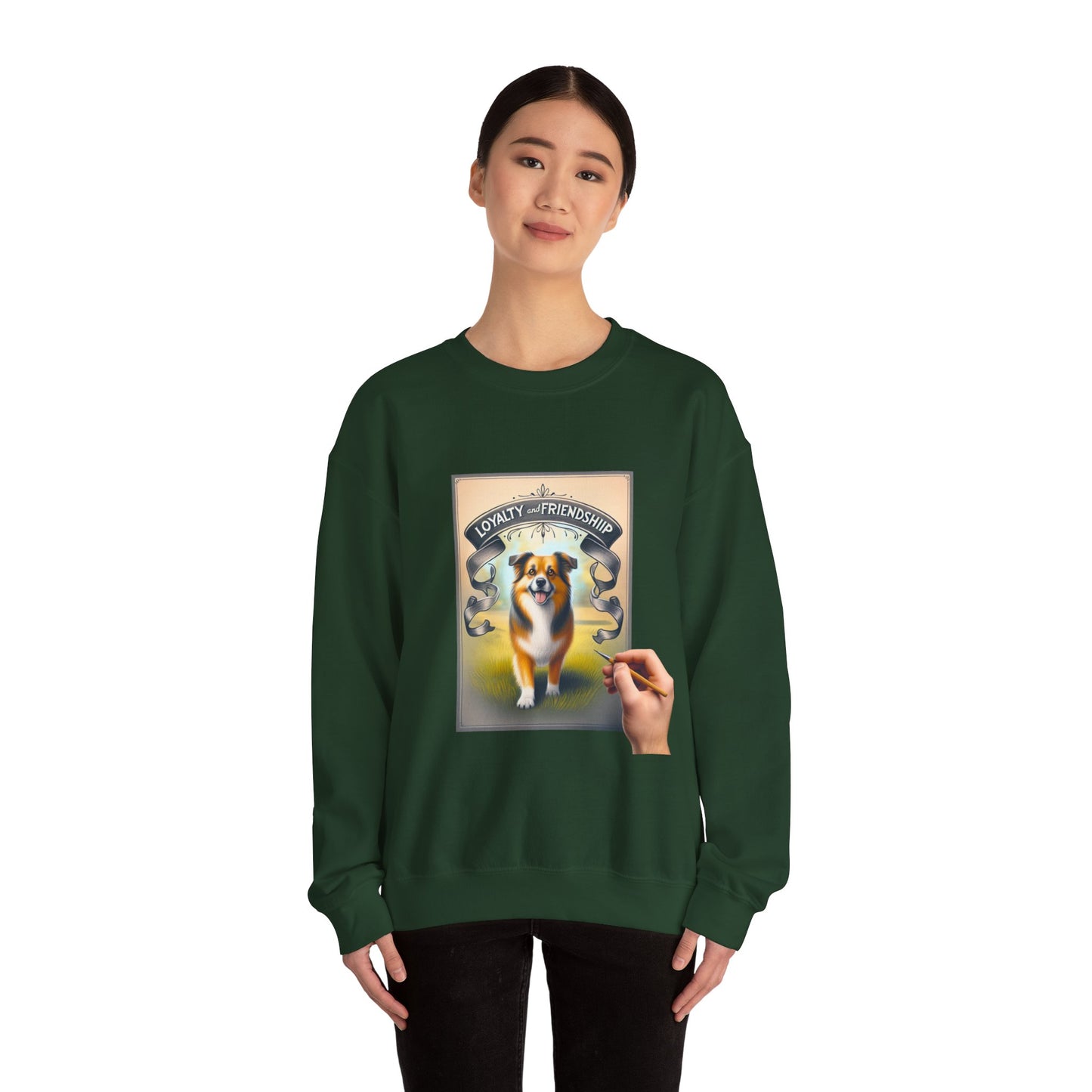 Dog Lover's Crewneck Sweatshirt - Loyalty & Friendship, Cozy Sweatshirt