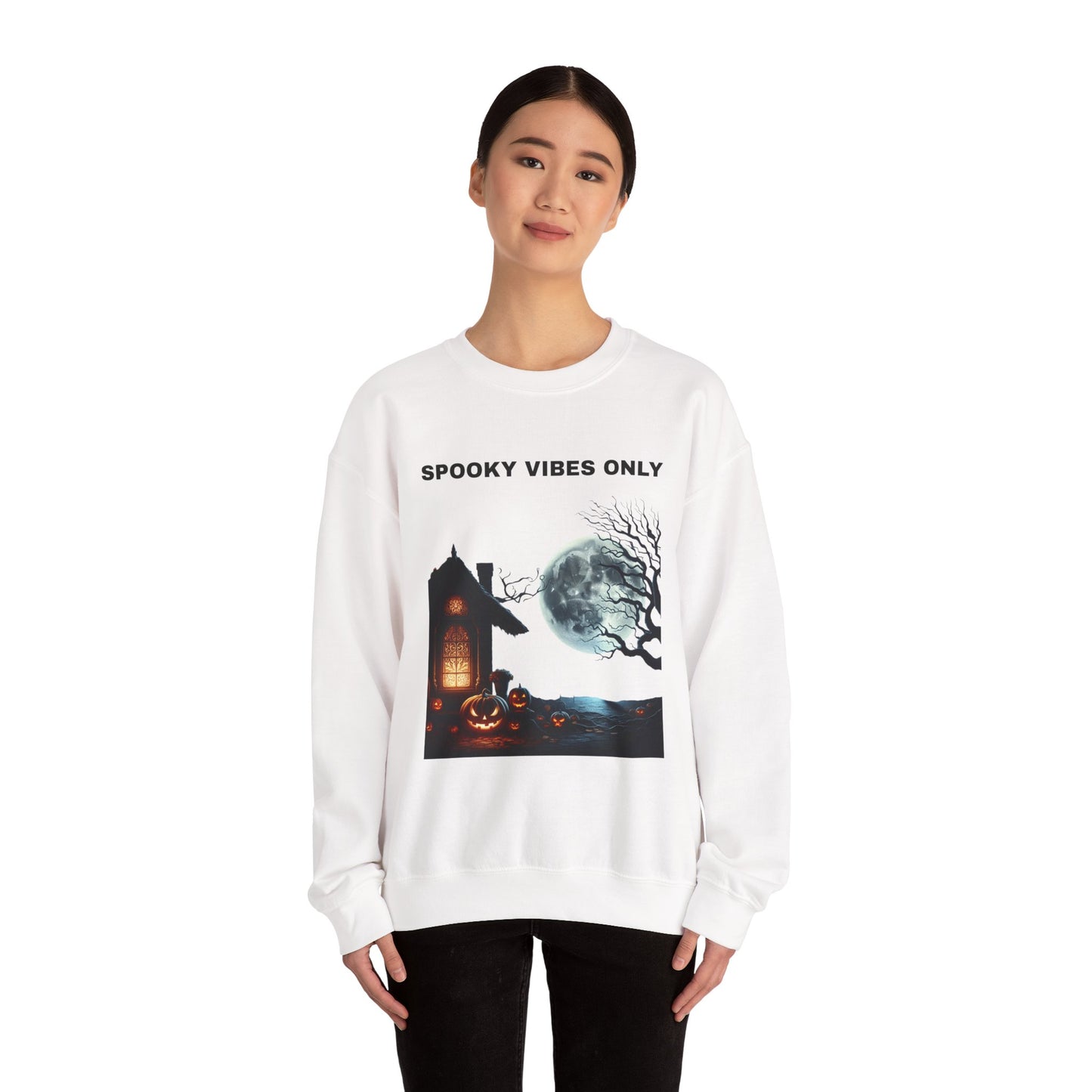 Spooky Vibes Only Sweatshirt - Cozy Halloween Wears