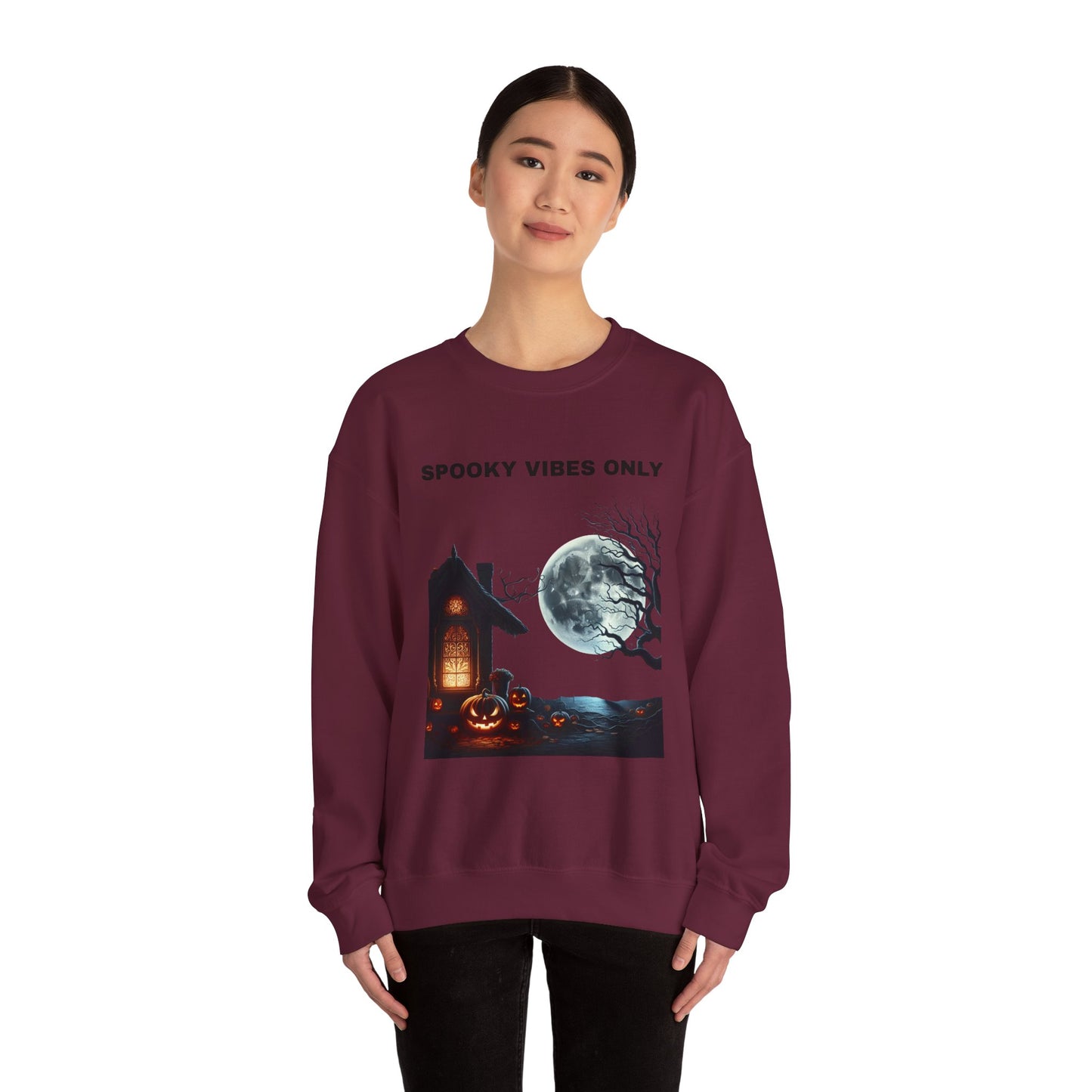 Spooky Vibes Only Sweatshirt - Cozy Halloween Wears