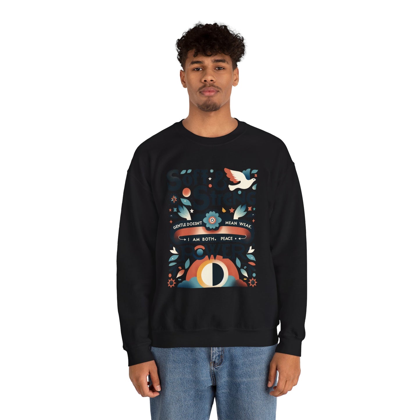 Empowering Crewneck Sweatshirt, Soft & Strong, Unisex