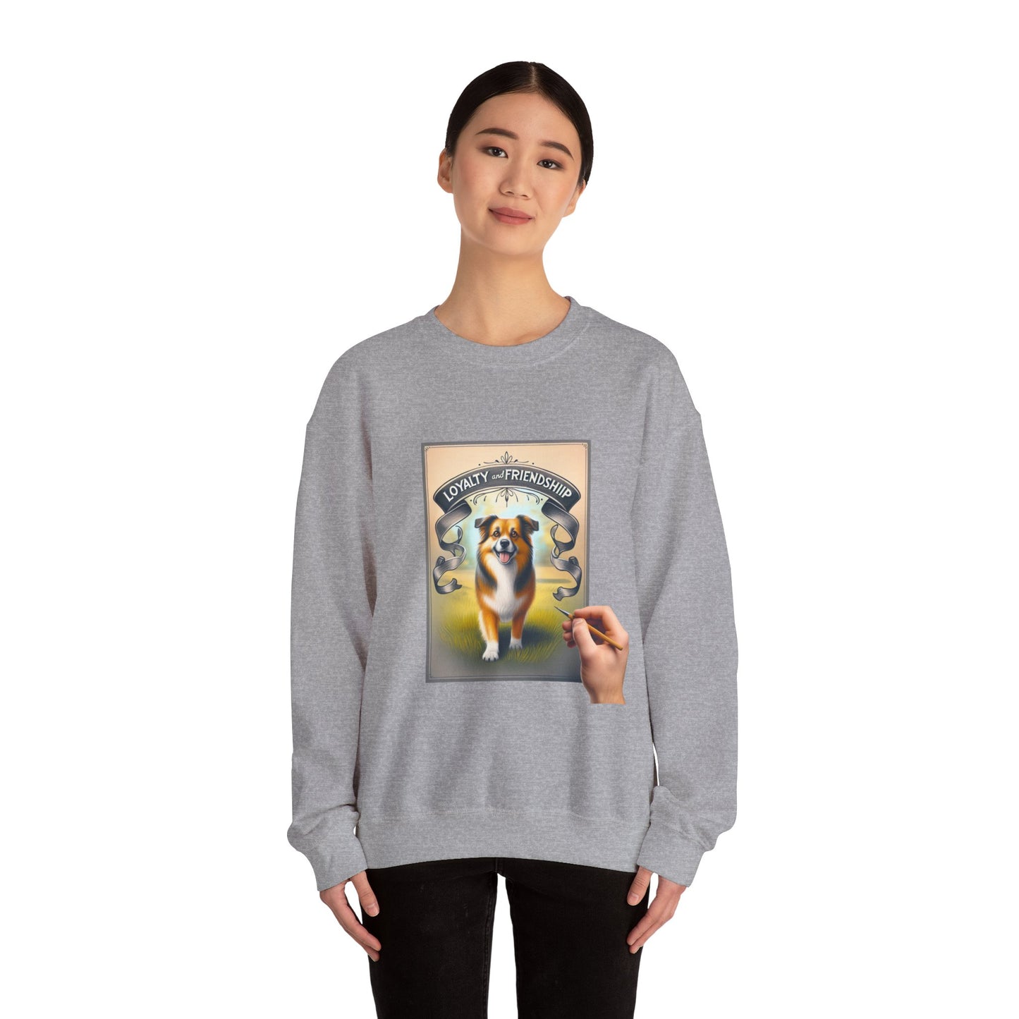 Dog Lover's Crewneck Sweatshirt - Loyalty & Friendship,  Cozy Sweatshirt