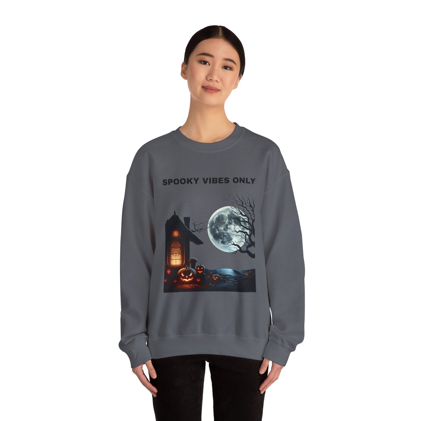 Spooky Vibes Only Sweatshirt - Cozy Halloween Wears