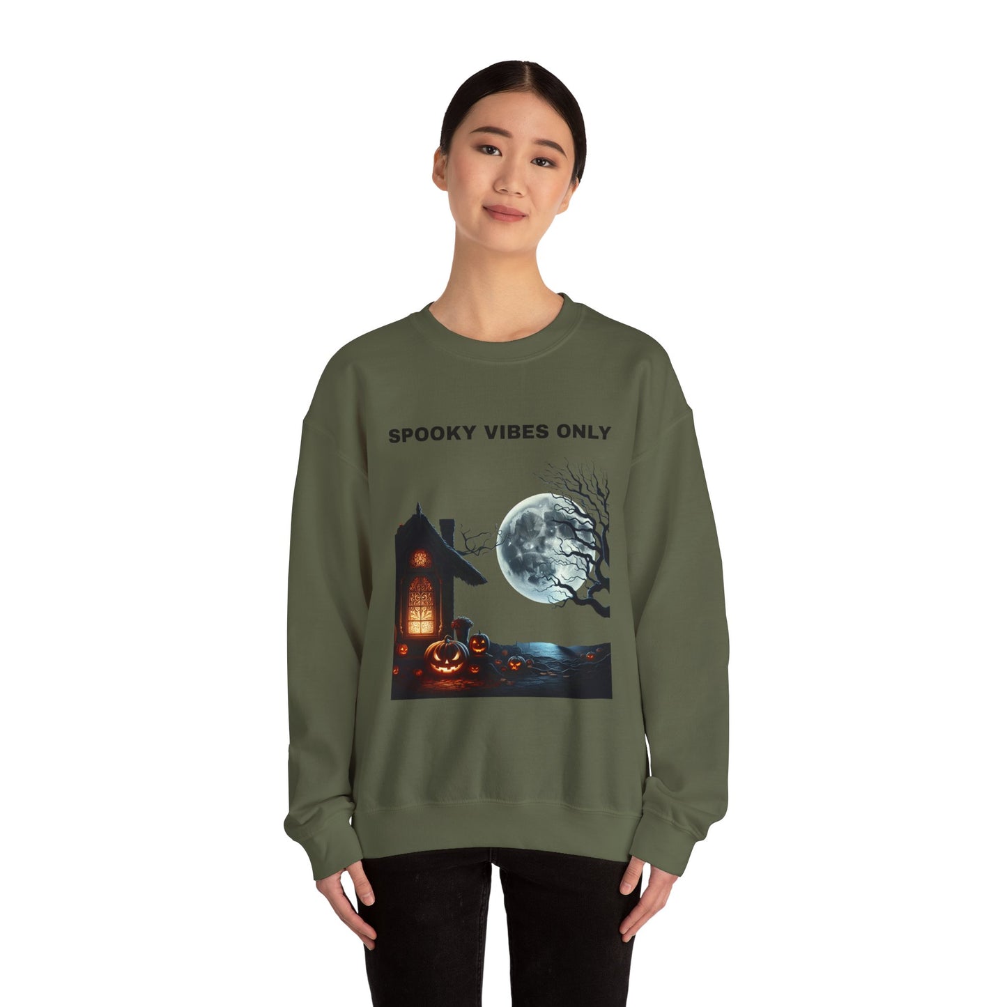 Spooky Vibes Only Sweatshirt - Cozy Halloween Wears