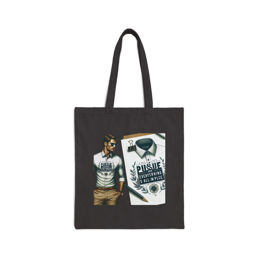 Pursue Everything Cotton Canvas Tote Bag