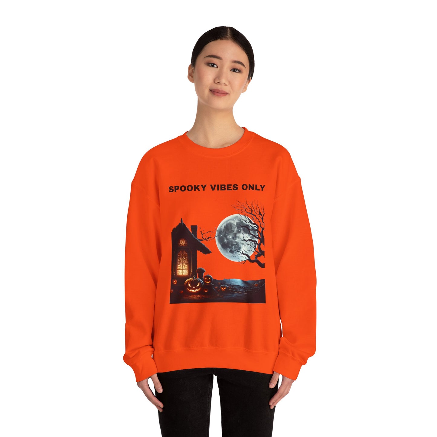 Spooky Vibes Only Sweatshirt - Cozy Halloween Wears